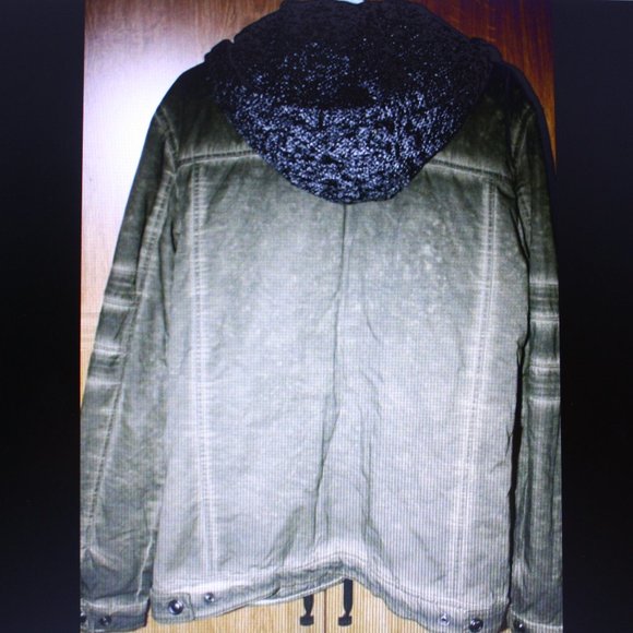 American Stitch Hooded Jacket Army Green Women's Sz XL - Picture 6 of 7